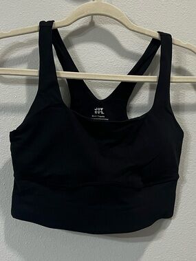 JoyLab Black Padded Racerback Sports Bra